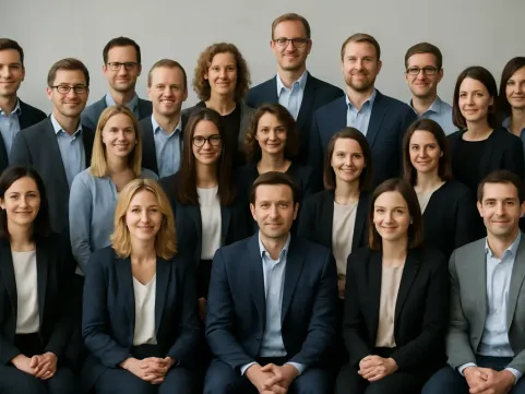 Illustrazione memphis del team Billinko